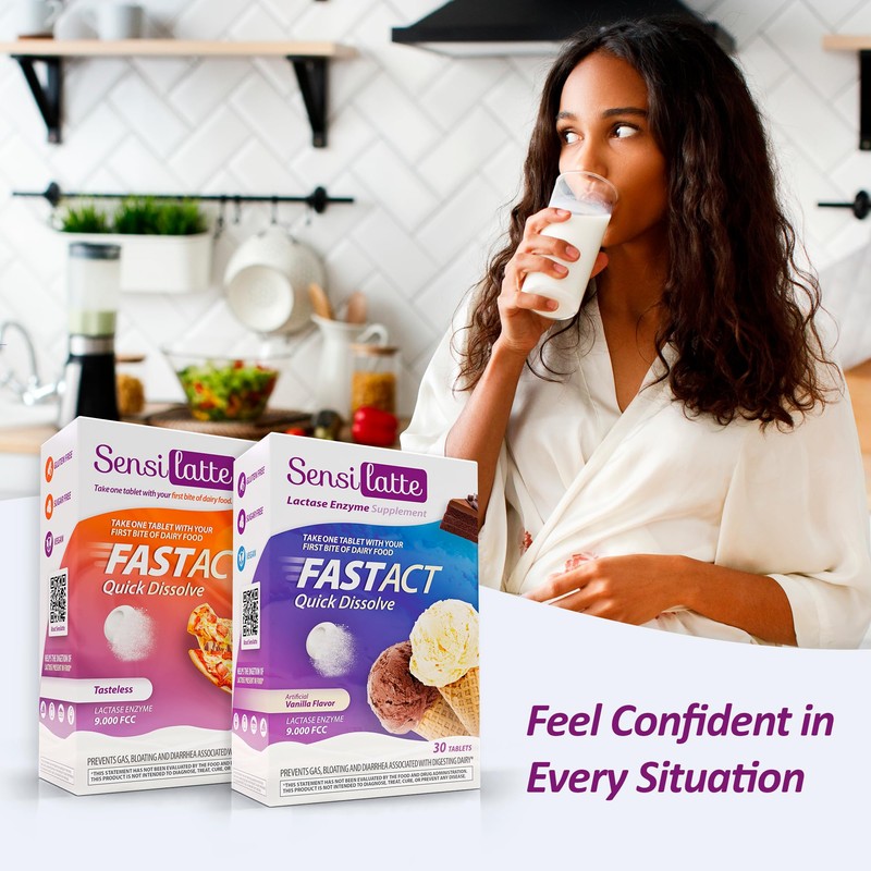 Lactase Enzyme Supplement - Quick Results for Dairy Ingestion, Quick