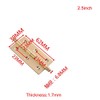 4Pack Decorative Solid Brass Cabinet Cupboard Door Butt Hinges Furniture