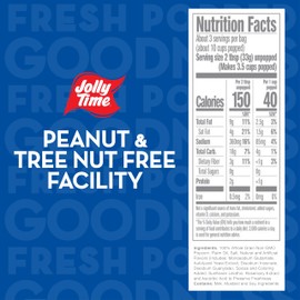 Jolly Time The Big Cheez, Cheddar Cheese Microwave Popcorn, 3.2oz Sharing Bag, 3 Bags Per Carton (The Big Cheez, 3.2 Ounce (Pack of 12))