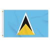 3×5 FT Saint Lucia Flag, Large 100D Saint Lucian National