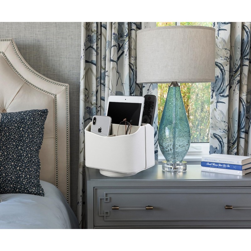 HofferRuffer Spinning Remote Control Holder, Remote Caddy, 360 Degrees Rotatable