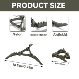 2Pcs Lightweight Gas Canister Tripod Holder Easy Carry Foldable Gas Tank Stand Practical Gas Tank Bracket for Camping Hiking Cooking Outside