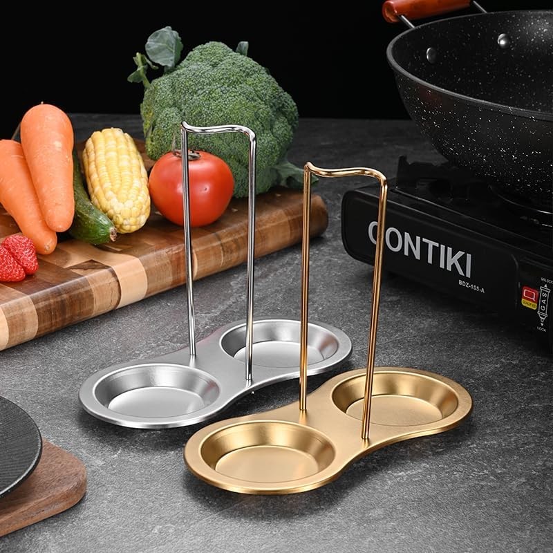 Stainless Steel Spoon Rest, Spatula Ladle Holder, Utensil Spoon Rest