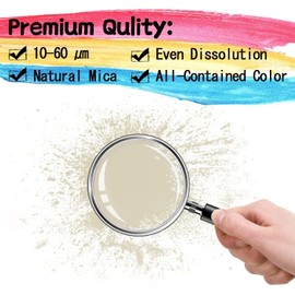 150g Mica Powder - LightStone Mica Powder for Epoxy Resin - Shimmer Cosmetic Grade Pigment Powder for Skin, Resin, Soap, Jewelry, Slime, Ink etc.（Magic Gold）