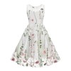 Girls Floral Embroidered Dress Flower Embroidery Tulle Prom Dresses Short