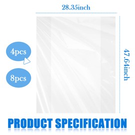 4PCS Car Tire Storage Bag,HDPE 48x28 Tire Cover to Store and Protect Tires from Dust/Water,Extra Large Car Accessories Tires Bags Cover for Regular Vehicle Wheel Storage (4PCS)