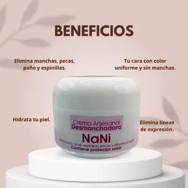 2 Cremas Nani Desmanchadora Facial Día/noche 50ml C/u