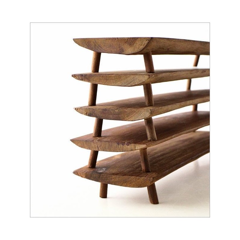 Teak Tray, Natural Wood Display Stand, Interior Tray, Solid Wood,