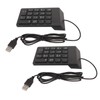 Wired Number Pad 18 Keys Ergonomic USB Plug and Play
