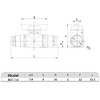 Jienk 2Packs Pneumatic 1/4"x 1/4" Tube OD Ball Valve, Push