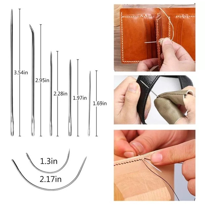 Herramientas P/cuero Costura Punzón Cinceles P/grabado 59 Pc