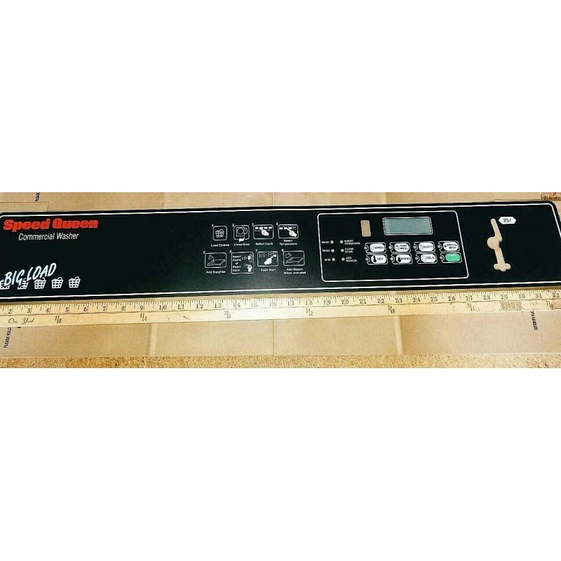 SPEED QUEEN SC 50LB WASHER CONTROL PANEL OVERLAY DECAL SINGLE
