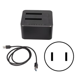 Hard Drive Docking Station USB3.0 Aluminium Alloy 7+15Pin SATA 5Gbps Transmission Maximum 32TB HDD Docking Station