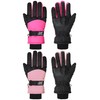 2 Pairs Waterproof Kids Winter Snow Gloves Ski Gloves for