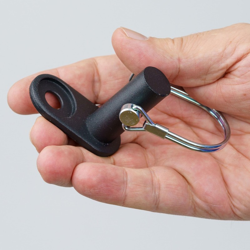 Bicycle Trailer Coupler, 2 Sets, Black, with Safety Splint, Suitable