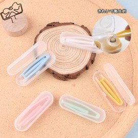 Contact Attachment, Set Type, Contact Lens Tool, Contact Tweezers, Contact Lens Remover, Soft Installation, Removal, Angled Head, Soft Material, Clean, Hygienic, Easy to Carry (Set 2)