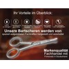 Solingen Beard Scissors Moustache Scissors 10.5 cm with Sharp and