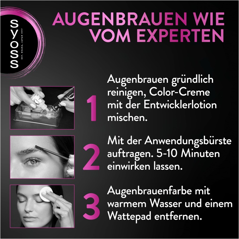 Syoss Eyebrow Kit Eyebrow Colour 1-1 Black Level 3 (17