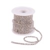 Craftdady 10 Yards 3mm Rhinestone Strass Chains Diamante Chain Clear