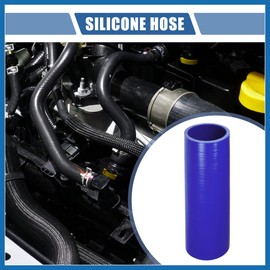 A ABSOPRO 1 x 57 mm Innendurchmesser, 200 mm Länge, 0 Grad, blauer Auto-Silikonschlauch, Kühlmittelschlauch, Universalartikel