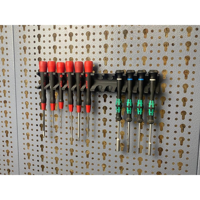 Screwdriver Holder for Micro Precision Screwdrivers for Küpper Perforated Wall