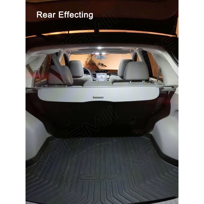 Xpismii 7 Piece 6000K White CRV Interior LED Lights Kit