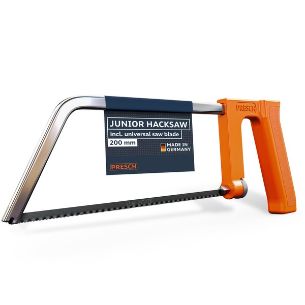 Presch Junior Hacksaw 200mm - with Universal Saw Blade for