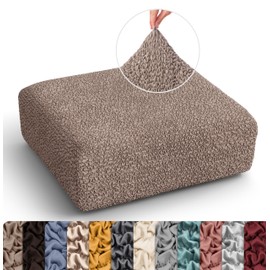 PAULATO BY GA.I.CO. Couch Cushion Cover - Sofa Cushion Cover - T-Cushion & Box-Cushion Slipcover - Replacement Sofa Furniture Protector - Stretch Seating Covers - Microfibra - Marsala (Seat Covers)