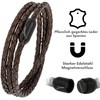 Simaru Unisex Leather Bracelet Made in Germany, Genuine Leather Wrap