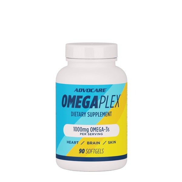 AdvoCare OmegaPlex Omega 3 Fatty Acid Dietary Supplement - Omega 3 Fish Oil Supplement - EPA & DHA Omega 3 Supplement - Heart Supplement - Immune Support Supplement - Fish Oil Supplement - 90 Softgels