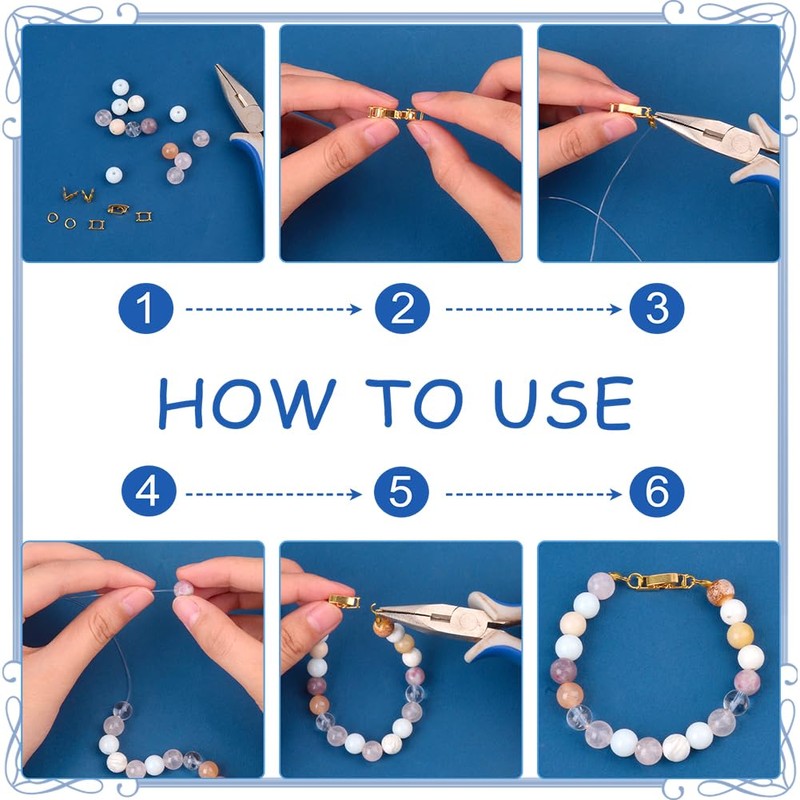 PH PandaHall Pack of 12 18K Gold-Plated Bracelet Extenders 3