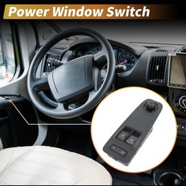 A ABSOPRO Front Right Driver Side Power Window Switch for Fiat Ducato 2006 No.1608705680 Window Control Switch for Peugeot Boxer No.735487423/735487419 Window Switch for Citroen Relay 2006
