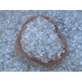 Clear Quartz Chips – Natural Mini Clear Quartz Stones, Crushed Undrilled Clear Quartz, Semi-Tumbled Genuine Clear Quartz (1/2 lb)