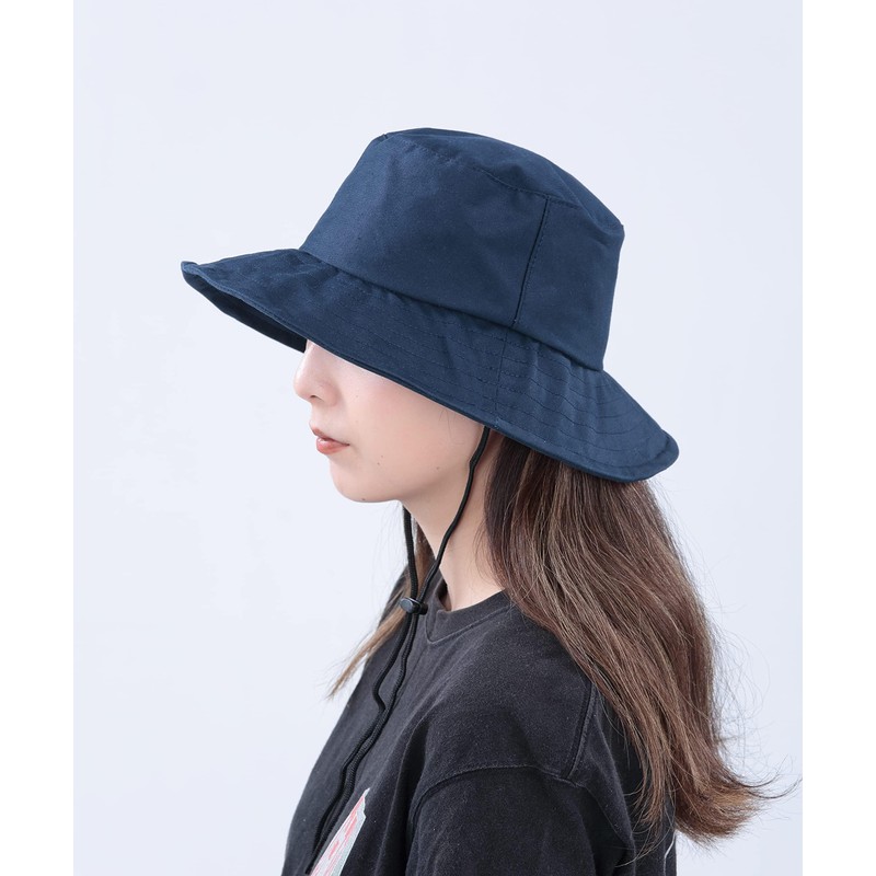 Kawadomi Seisakusho Rain Hat Bucket Hat Women's Size KW-BH101NV Navy