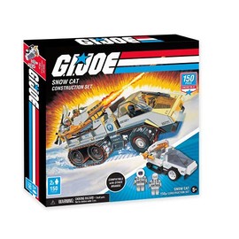 GI Joe Snowcat Military Vehicle Toy Construction Set, Building Kit (150 Total Pieces)