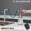 AIMADI Waterfall Kitchen Faucet with Pull Down Sprayer, Modern Single