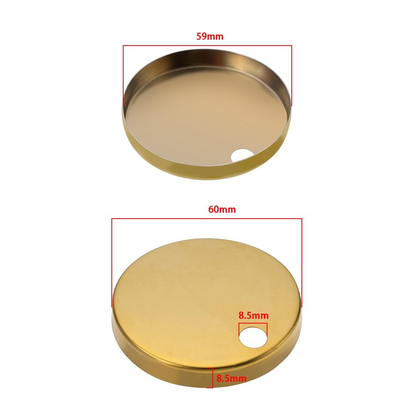 LT Easiyl 4 Pack Toilet Seat Hinge Cover 60mm Hinge