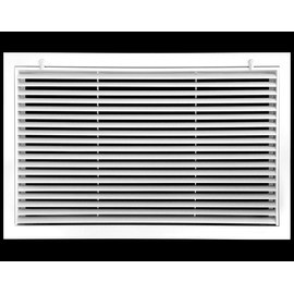 24" X 10" Aluminum Return Filter Grille - Easy Airflow - Linear Bar Grilles [Outer Dimensions: 26.5"w X 12.5"h]