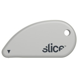Slice Micro Safety Cutter | Safe Ceramic Box Cutter Lasting 11x Longer than Metal | Keychain Box Opener | 1 Pack | Earth White