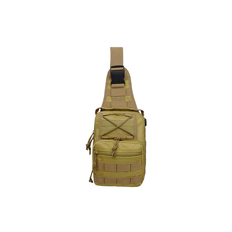 denlix Tactical Sling Bag Chest Pack Military Sport Bag Molle