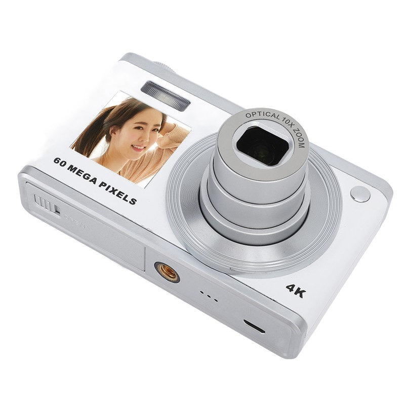 4K Digital Camera Dual HD IPS Screen 10x Optical Zoom