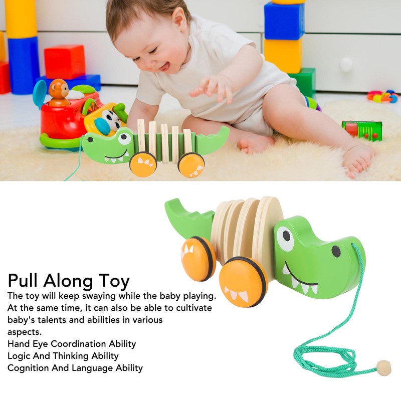 Pull Along Toy Baby Toddler Climbing Hand Pulling Car Toy