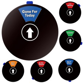 Office Private Sign, 6 Options Office Door Hanging Sign, Do Not Disturb Sign for Office, Please Knock office door signs Bold Black