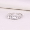 SHELOVES Eternity Rings for Women 925 Sterling Silver Rings AAAAA