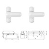 Ewwtrey Pack of 4 Window Security Sash Jammer Locks, Child