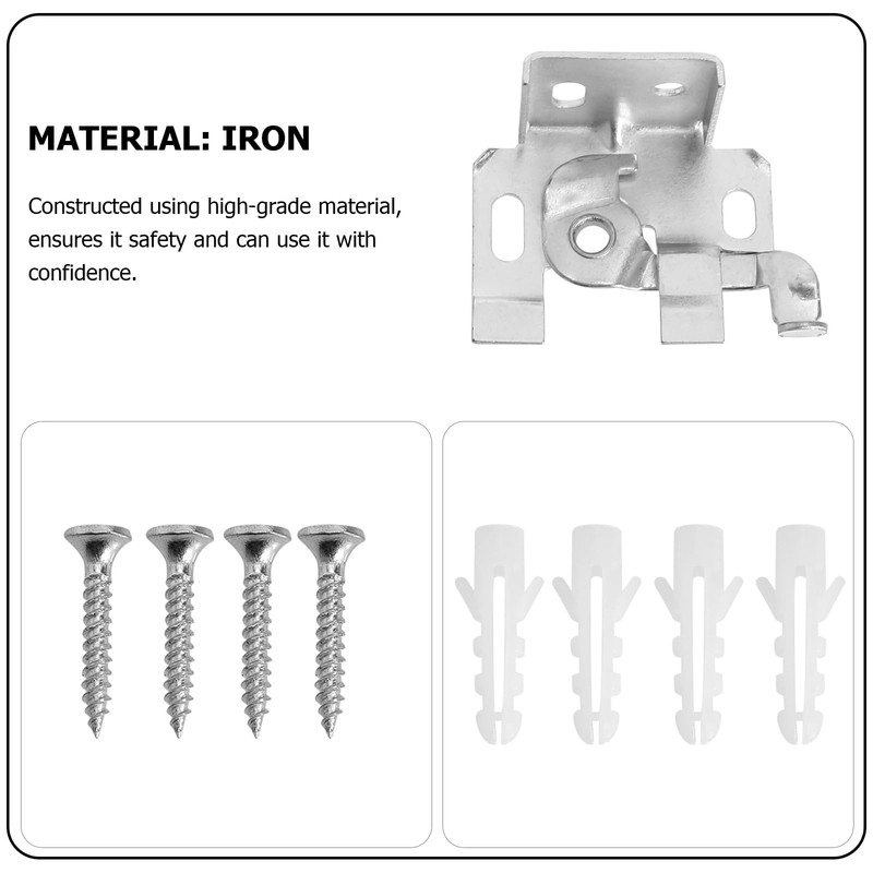 Angoily 4PCS Roman Blind Fixing Brackets, Lock Blind Brackets, Window