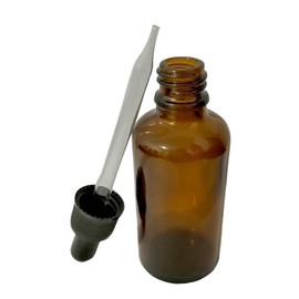 HOPEMOB Paquete 5 Botella Gotero Pipeta Color Ámbar 50ml Rellenable Envase Botellas Con Cuentagotas