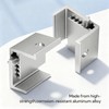 GAGIRA 12Pcs 35-55mm Adjustable Solar Brackets, Aluminum Solar Panel Z