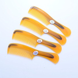 WOIWO 4PCS Beef Tendon Comb £¬Anti-static Good Flexibility Middle Tooth Comb for Straight Hair Comb