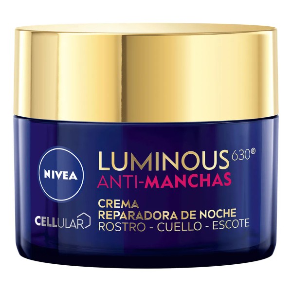 Crema Facial Noche NIVEA Luminous con Ácido Hialurónico 50ml Tipo
